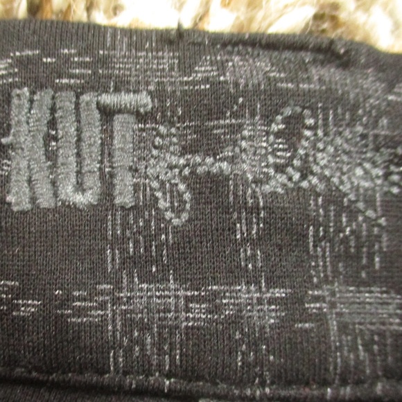 Kut From The Kloth Pants Women's 12 Black Gray Plaid Skinny Stretch Trousers - Picture 5 of 9